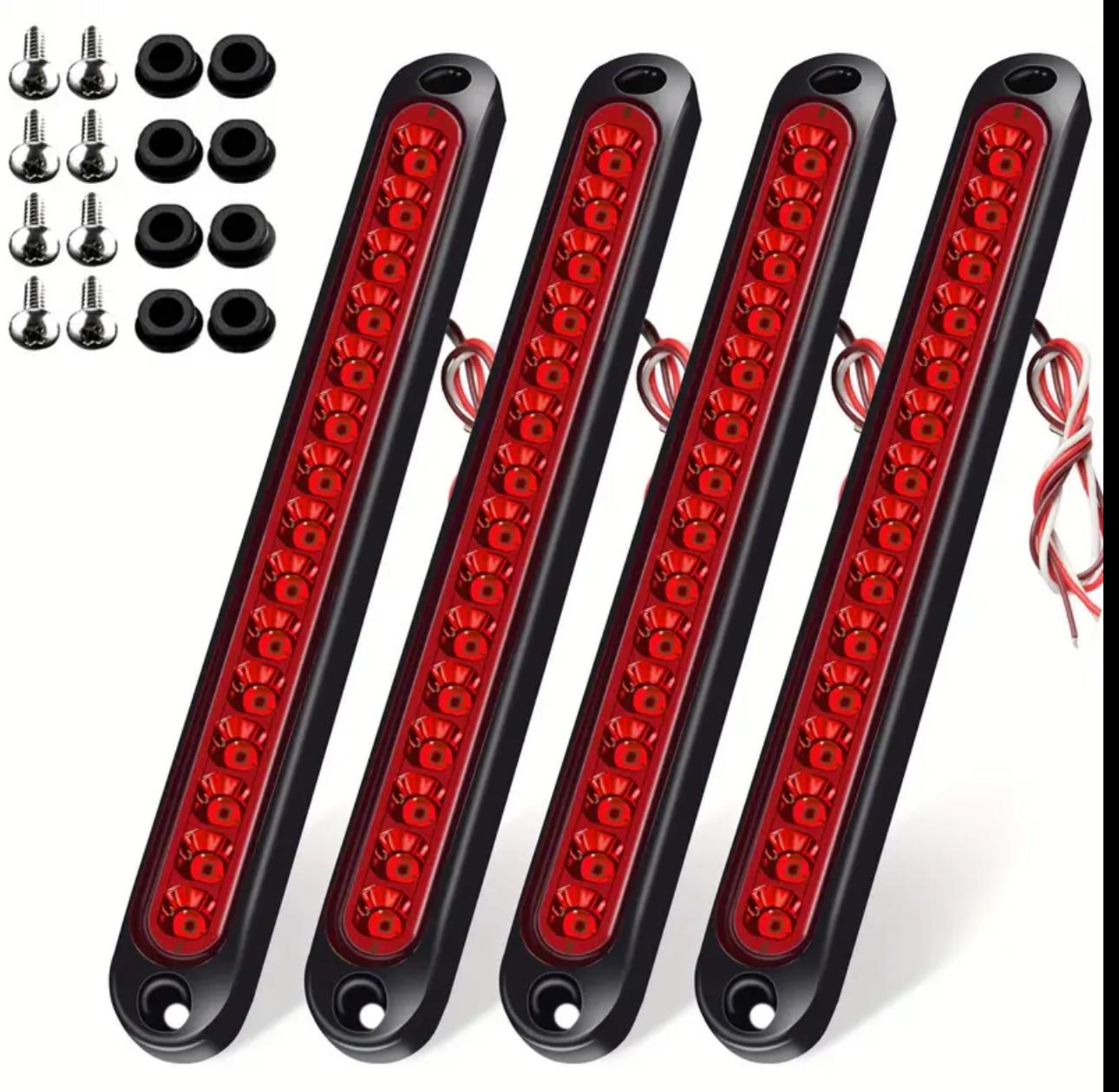 Barra de Luz Trasera de Freno y Giro  Blanco,Ámbar   y Rojo.