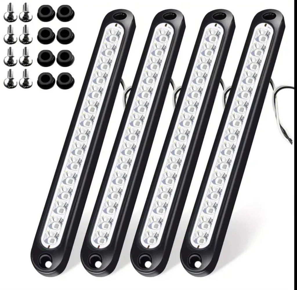 Barra de Luz Trasera de Freno y Giro  Blanco,Ámbar   y Rojo.