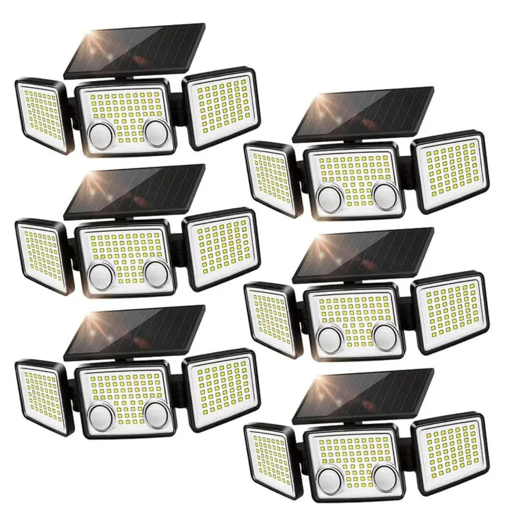 Luces solares para exteriores . Luces LED de movimiento resistente al agua.