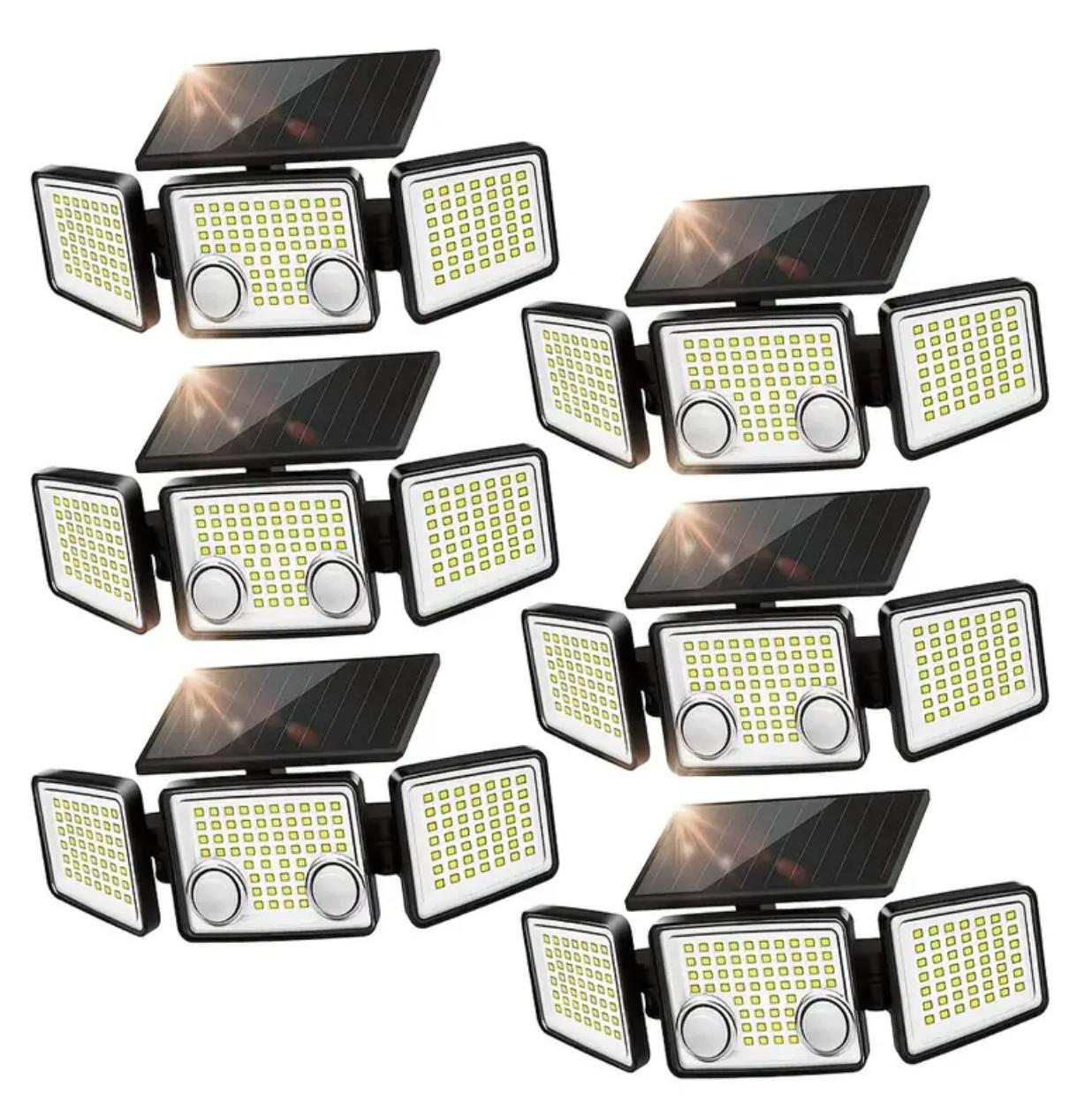 Luces solares para exteriores . Luces LED de movimiento resistente al agua.