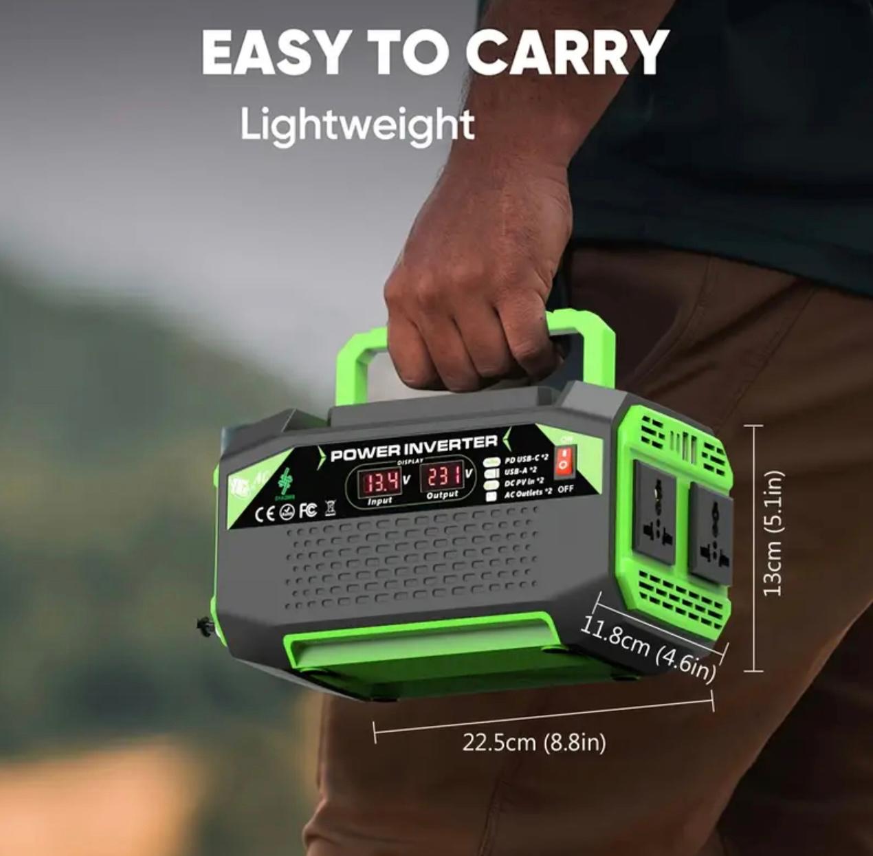 Inversor de Potencia Portátil 1000W