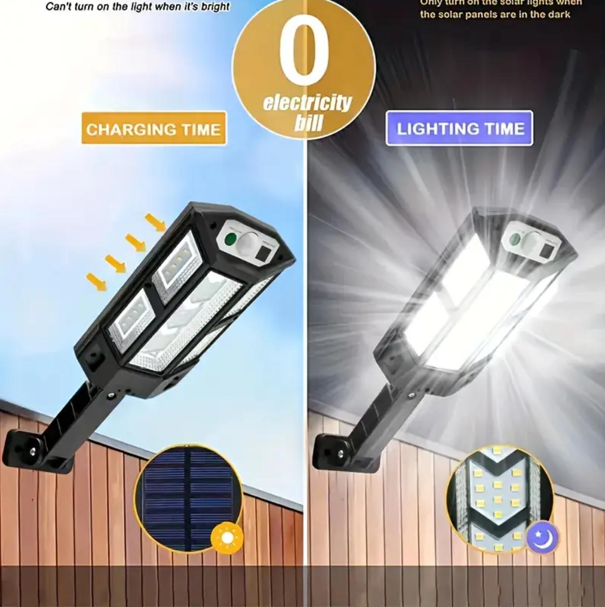 Lámpara Solar, Luz para Exterior de Pared Súper Brillante