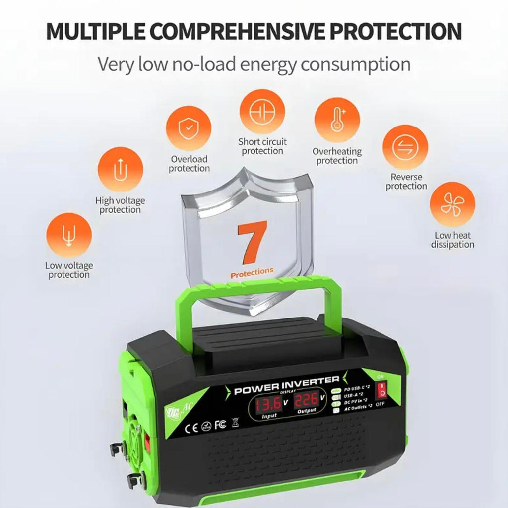 Inversor de Potencia Portátil 1000W