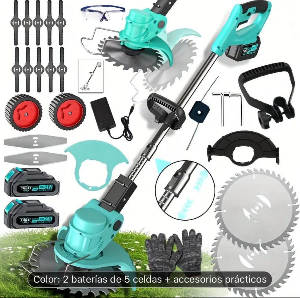 Cortadora de césped Eléctrica Inalámbrica, batería de litio.