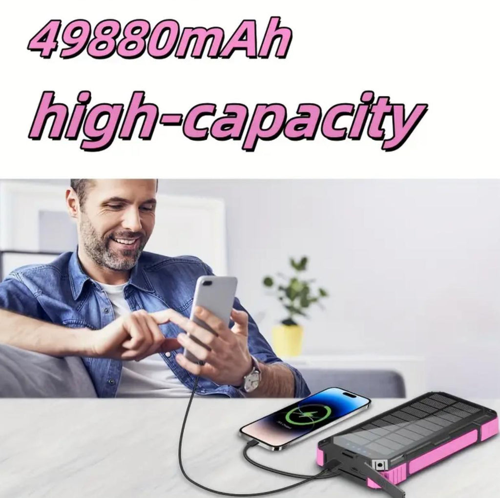 Súper Cargador Solar Portátil. Batería  Portátil para Teléfonos.