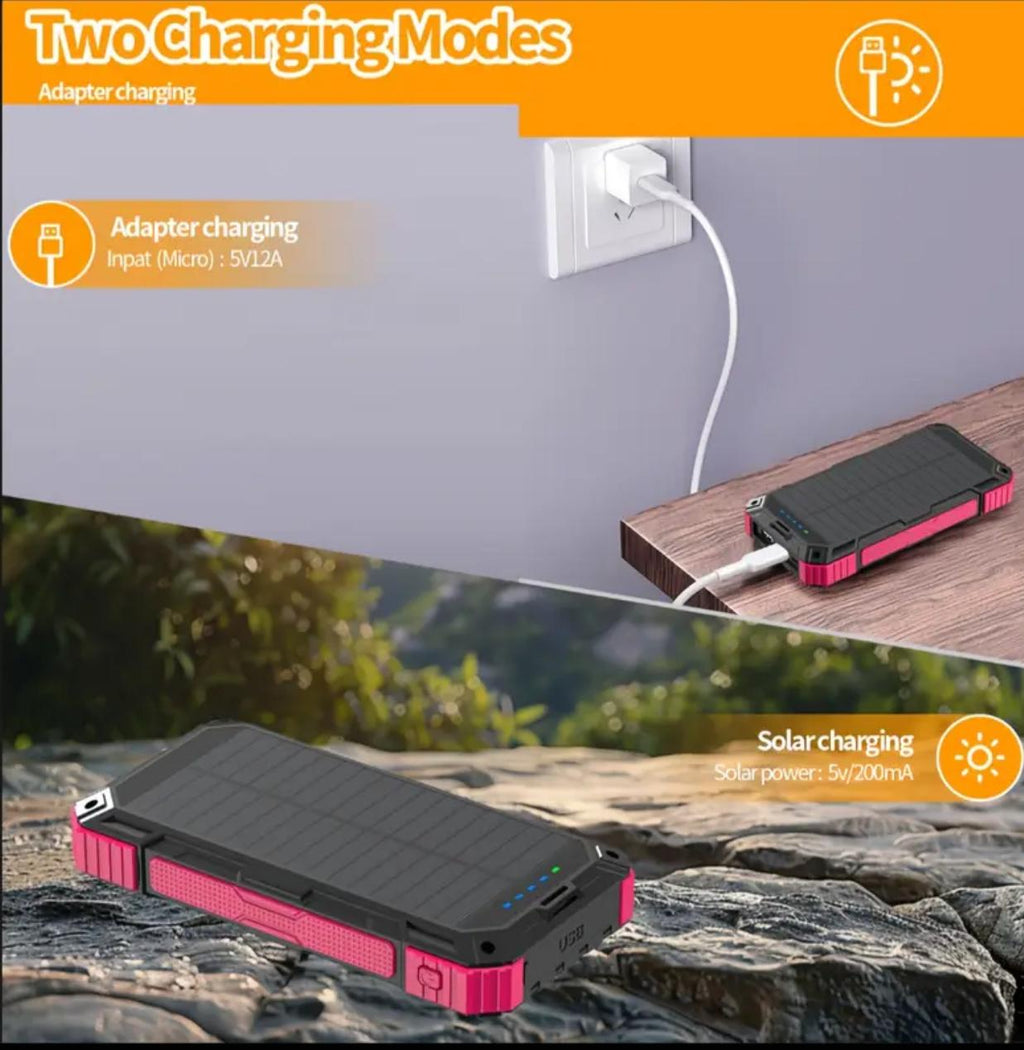 Súper Cargador Solar Portátil. Batería  Portátil para Teléfonos.