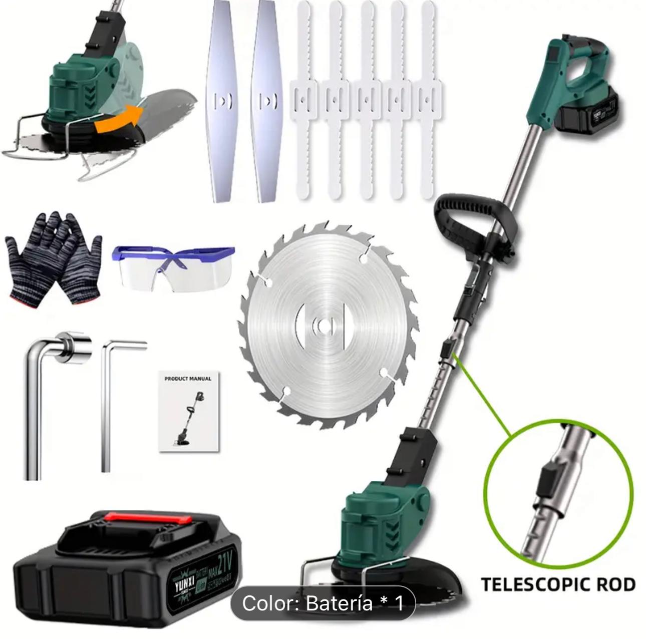 Cortadora de césped Eléctrica Inalámbrica, batería de litio.