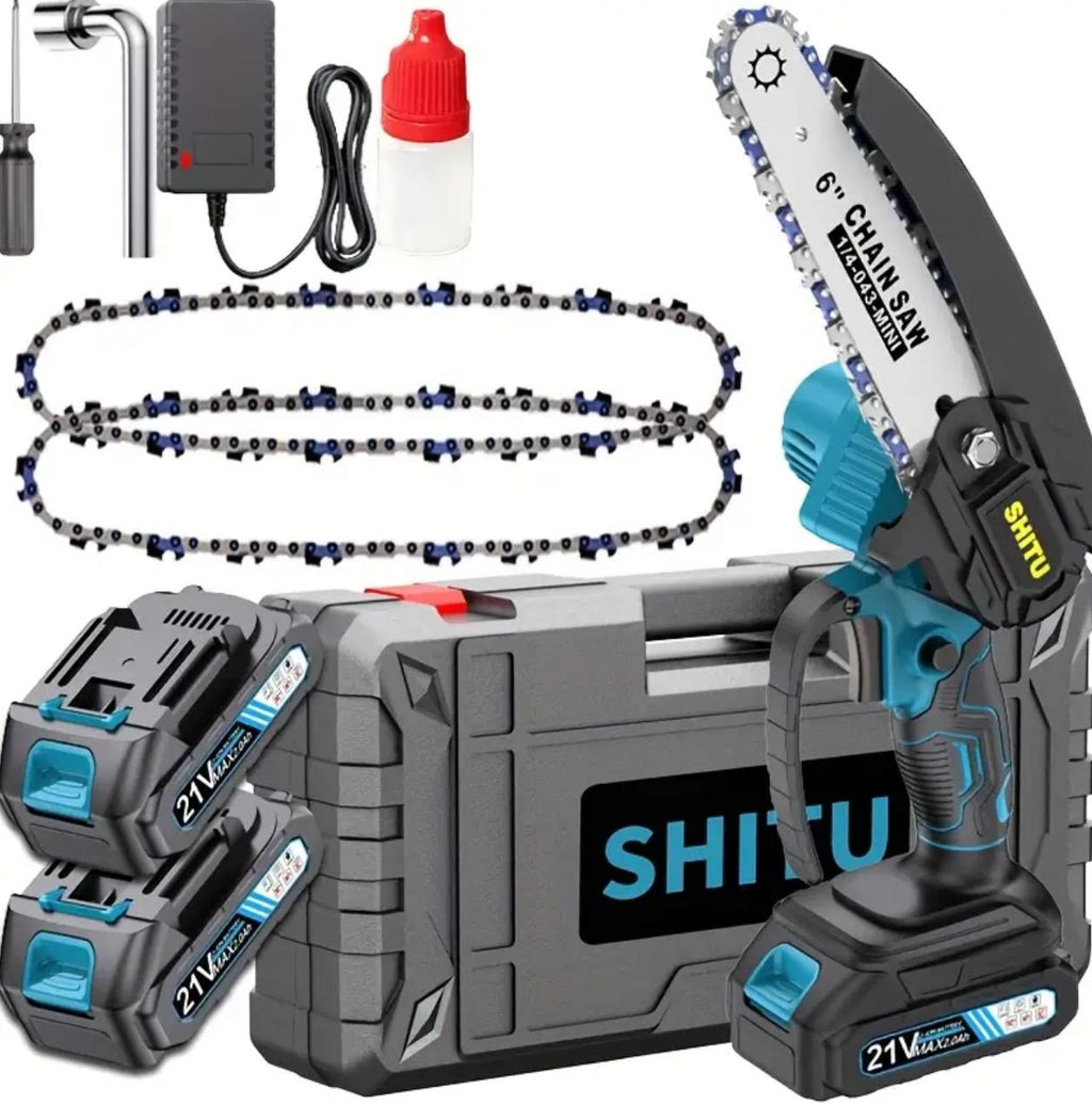 Mini Motosierra de 6 pulgadas. Motosierra Eléctrica