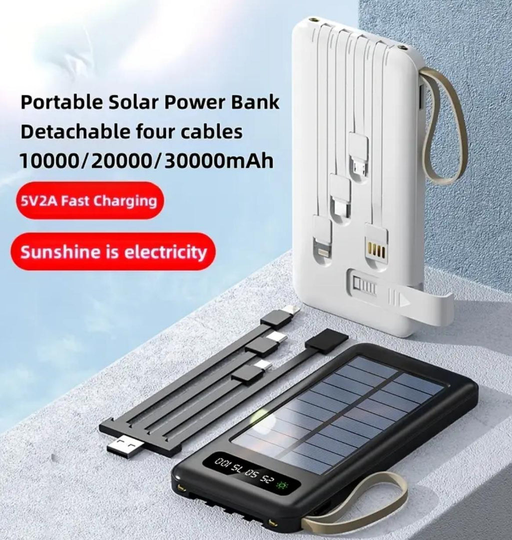 Batería portátil solar multifuncional de  carga rápida