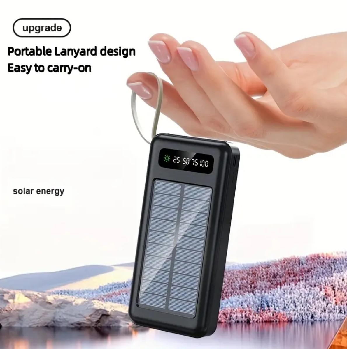 Batería portátil solar multifuncional de  carga rápida