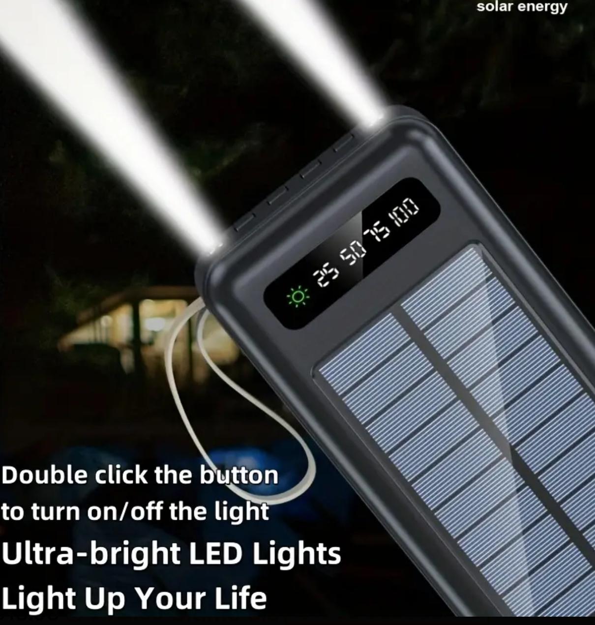 Batería portátil solar multifuncional de  carga rápida